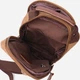 Сумка слинг через плечо мужская Vintage leather-22191 Коричневая - изображение 10