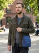 Сумка планшет через плечо мужская Vintage leather-22221 Синяя - изображение 2