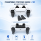 Накладки на стики и удлинители триггеров L2/R2 для PS5 DualSense, силиконовые, 8+2 шт в наборе, черные - изображение 5