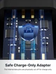 Адаптер JSAUX USB A to USB A Data Blocker, 2.4A, black (DC0001) - зображення 5