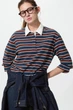 Лонгслів Uniqlo 40(XS) Коричнево-синій (150111) - зображення 1