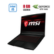 Игровой ноутбук MSI GF63 Thin 11SC-687NEU / 15.6" (1920x1080) IPS / Intel Core i5-11400H (6 (12) ядра по 2.2 - 4.5 GHz) / 8 GB DDR4 / 256 GB SSD / nVidia GeForce GTX 1650, 4 GB GDDR6, 128-bit / WebCam б/у - изображение 1