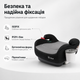 Автокресло-бустер Hanert Junior i-Size Grey Isofix с подстаканником, серый детский автомобильный бустер R129 i-Size для детей - изображение 2