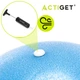 М'яч для пілатесу, йоги і реабілітації Actiget 22 см з насосом Blue (ACT0149) - зображення 14