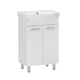 Тумба з умивальником RJ SOFT RJFU021-0156WHSET(RJFU021-0156WH+101456UA), білий/глянсовий, підлоговий, 56 см - изображение 1