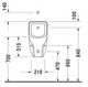 Пісуар DURAVIT D-CODE 0828300000, прямокутна, санфаянс - изображение 2