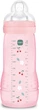 Пляшечка для годування MAM Easy Active 330 мл 6+ міс із силіконовою соскою SkinSoft рожева - изображение 1