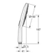 Лійка для душу GROHE RAINSHOWER 26553000, хром, кругла - изображение 2