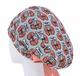 Медицинская шапочка женская HeadwearUniverse универсальная принт Почки на голубом - изображение 2