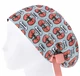 Медицинская шапочка женская HeadwearUniverse универсальная принт Почки на голубом - изображение 3
