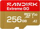 Карта памяти SanDisk Extreme GO microSDXC 256GB Class 10 UHS-I U3 V30 A2 (619659227951) - изображение 1