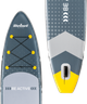Nadmuchiwana deska SUP Rebel ACTIVE 350 x 81 x 15 cm z wiosłem, pompką i torbą do przechowywania Szara RBA4500 (5901890102711) - obraz 4