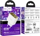 Зарядное устройство Hoco CS43A 45W (PPS PD3.0 QC4+) порты 2xTypeC White (43672) - изображение 5