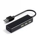 Переходник адаптер USB на Ethernet + 3 USB порта, черный (R051778) - изображение 1
