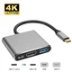 Переходник адаптер Type-C на USB, HDTV, Type-C (R051782) - изображение 3