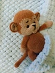 Плед детский вязаный нежно-голубой из пряжи Alize Puffy color ручной работы Handmade - изображение 6