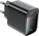 Мережевий зарядний пристрій Acefast A106 PD45W GaN (USB-C+USB-A) charger (EU) Black (6974316284031) - зображення 2