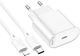 Мережевий зарядний пристрій Hoco C109A(PD20W) Fighter single port PD20W charger set with cable (C to iP) White (6942007656665) - зображення 2