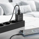 Мережевий зарядний пристрій Hoco C141A Smart dual-port charger set with cable (Type-C) Black (6942007627900) - зображення 5