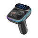FM-трансмітер Choetech ZapUp 20W Bluetooth 5.3 USB-A QC3.0/USB-C PD Black (TC0050-BK) - зображення 1