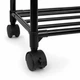 Передвижной металлический стеллаж для кухни Multifunctional Kitchen Storage Rack, 4 уровня, с крючками, 138×42×32 см - изображение 6