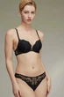 Комплект белья: бюстгальтер push-up и трусики 9458 Balaloum черный 75B/M - изображение 1