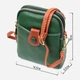 Сумка планшет через плечо женская из натуральная кожи Vintage leather-22268 Зеленая - изображение 5