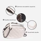 Сумка кросс боді через плече жіноча з натуральної шкіри Vintage leather-22326 Біла - зображення 5