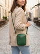 Сумка кросс-боди женская кожаная Vintage leather-22341 Зеленая - изображение 2