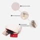 Сумка кросс-боди женская кожаная Vintage leather-22357 Белая - изображение 6