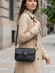 Сумка кросс боди через плечо женская из натуральная кожи Vintage leather-22391 Черная - изображение 3