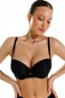 Бюстгальтер балконет push-up 9460 Balaloum чорний 80B - зображення 6