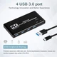 Переключатель KVM 2 порта USB 3.0 для 2 компьютеров / ноутбуков 4K 60Hz, управления одним комплектом клавиатуры, мыши и монитора - изображение 6