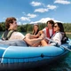 Надувний човен Intex Excursion 4 чотиримісний ПВХ рибальський для риболовлі полювання туризму відпочинку на воді гребний з кочетами тримачами для вудок веслами та насосом - изображение 8