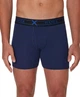 Набор мужских трусов боксеров удлиненный фасон Hanes PLATINUM 4 шт. в наборе, размер M, в синих оттенках. - изображение 3