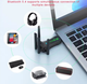 Потужний дводіапазонний 1200 Mbps Wi-Fi адаптер 2.4/5GHz + Bluetooth 5.4 - зображення 3