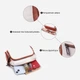 Сумка кросс боди через плечо женская из натуральная кожи Vintage leather-22589 Белая - изображение 6
