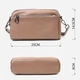 Сумка кросс боди через плечо женская из натуральная кожи Vintage leather-22599 Бежевая - изображение 6