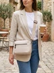 Сумка кросс боди через плечо женская из натуральная кожи Vintage leather-22602 Белая - изображение 2