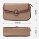 Сумка кросс боди через плечо женская из натуральная кожи Vintage leather-22620 Бежевая - изображение 7