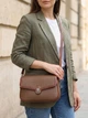 Сумка кросс боди через плечо женская из натуральная кожи Vintage leather-22621 Коричневая - изображение 2