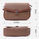 Сумка кросс боди через плечо женская из натуральная кожи Vintage leather-22621 Коричневая - изображение 7