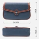 Сумка кросс боди через плечо женская из натуральная кожи Vintage leather-22622 Синяя - изображение 7