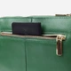 Сумка кросс боди через плечо женская из натуральная кожи Vintage leather-22647 Зеленая - изображение 8