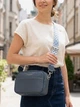 Сумка кросс боди через плечо женская из натуральная кожи Vintage leather-22661 Синяя - изображение 2
