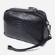 Сумка кросс-боди через плечо женская из натуральной кожи маленькая Vintage leather-22799 Черная - изображение 5