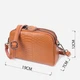 Сумка кросс боди через плечо женская из натуральная кожи Vintage leather-22800 Рыжяя - изображение 5