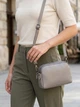 Сумка кросс боди через плечо женская из натуральная кожи Vintage leather-22801 Серая - изображение 2