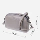 Сумка кросс боди через плечо женская из натуральная кожи Vintage leather-22801 Серая - изображение 5