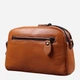 Сумка кросс боди через плечо женская из натуральная кожи Vintage leather-22809 Рыжяя - изображение 3